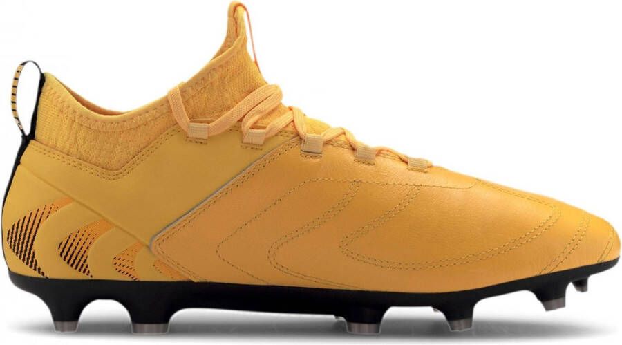 Puma One 20.3 FG AG Jr. voetbalschoenen geel zwart