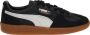 Puma Palermo Lth Black Feather Gray Gum Zwart Leer Lage sneakers Unisex - Thumbnail 2