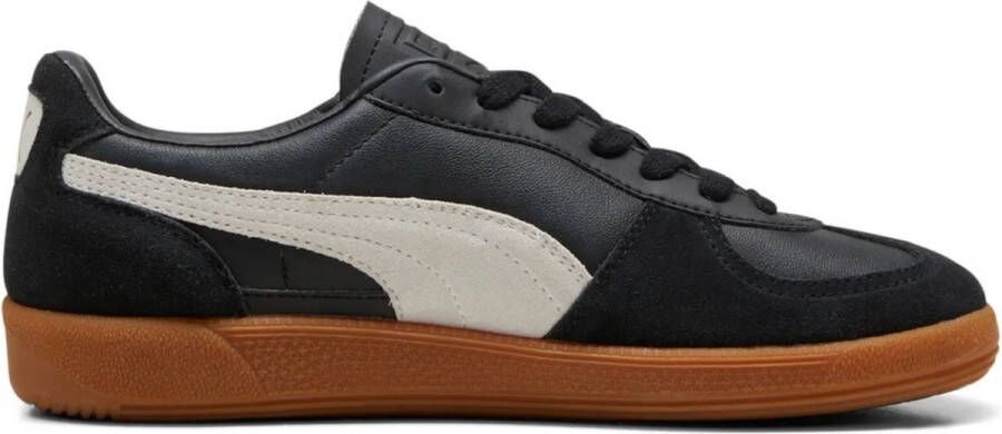 Puma Palermo Lth Black Feather Gray Gum Zwart Leer Lage sneakers Unisex - Foto 3