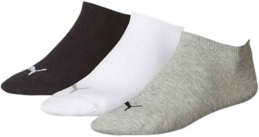 PUMA Plain Sneakersokken Unisex 3P