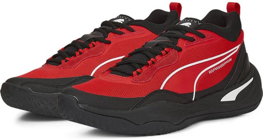 PUMA Playmaker Sneakers High Risk Red High Risk Red Jet Black White Heren