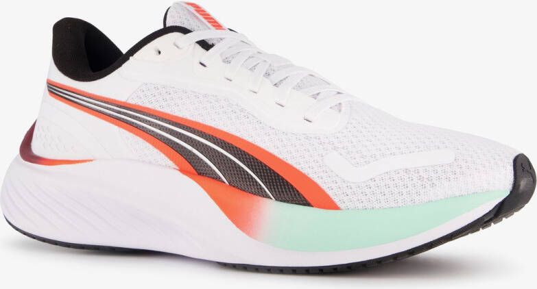 PUMA Pounce Lite heren hardloopschoenen wit Uitneembare zool