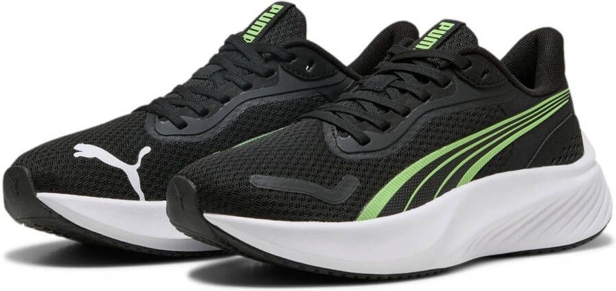 PUMA Pounce Lite Jr kinderschoenen 401512 05 zwart-groen