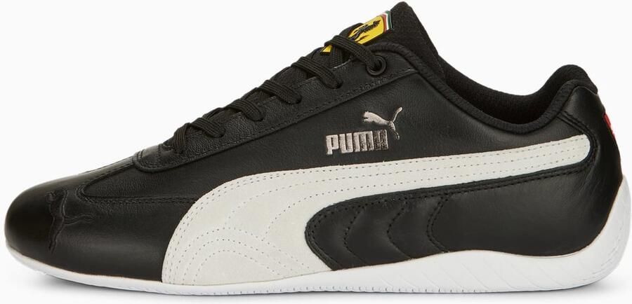 PUMA x Scuderia Ferrari Speedcat Leather Heren Sneakers Schoenen Leer Zwart 307514