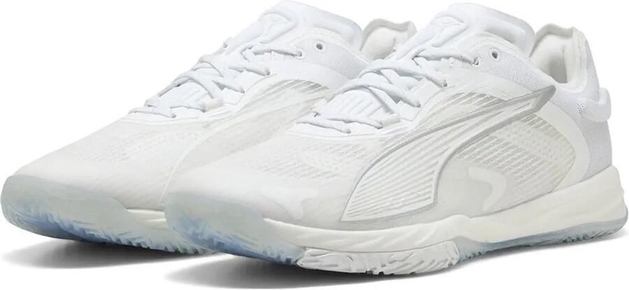 PUMA Accelerate Nitro Sqd 4 Indoor Sportschoenen Wit Man