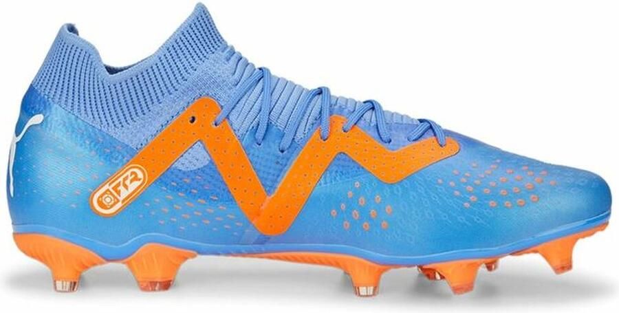 PUMA Future Match Gras Kunstgras Voetbalschoenen (MG) Blauw Oranje Wit - Foto 6