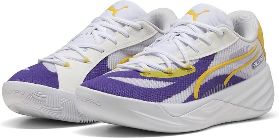 PUMA All-pro Nitro La Basketbalschoenen Wit