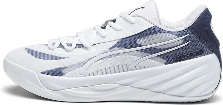 PUMA All-pro Nitro Team Basketbalschoenen Wit 1 2