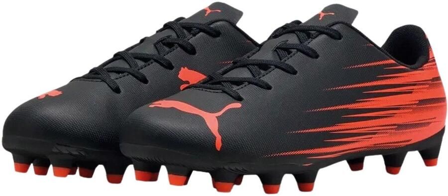 PUMA ATTACANTO II FG AG Jr Unisex Sportschoenen Black-Glowing Red - Foto 4