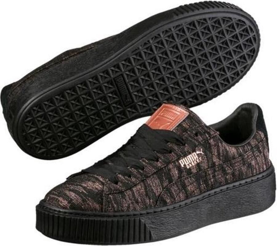 PUMA Basket Platform VR 364092-02 Dames Sneakers Sportschoenen Schoenen Zwart - Foto 6