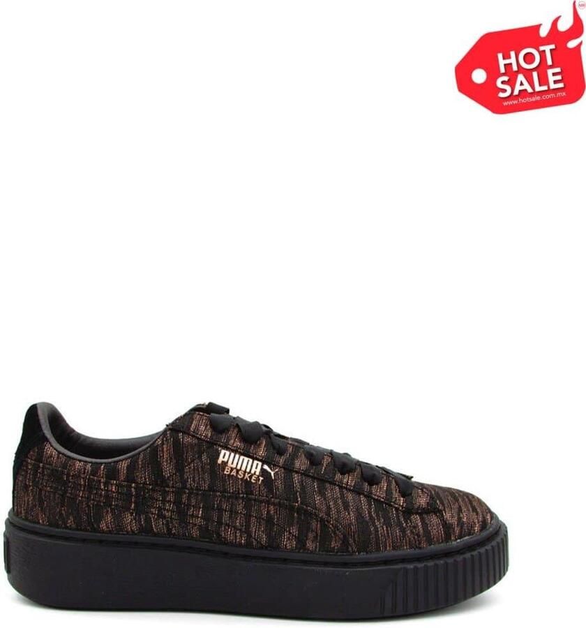 PUMA Basket Platform VR 364092-02 Dames Sneakers Sportschoenen Schoenen Zwart - Foto 4
