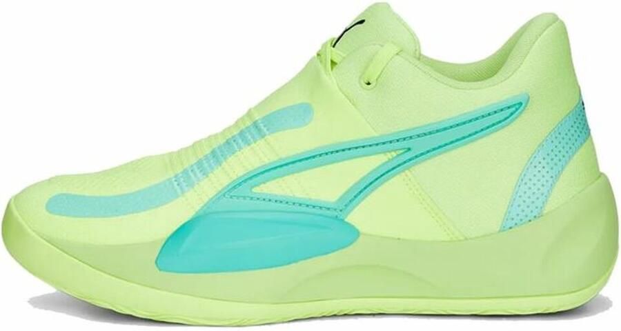 PUMA Basketbalschoenen voor Volwassenen Rise Limoengroen