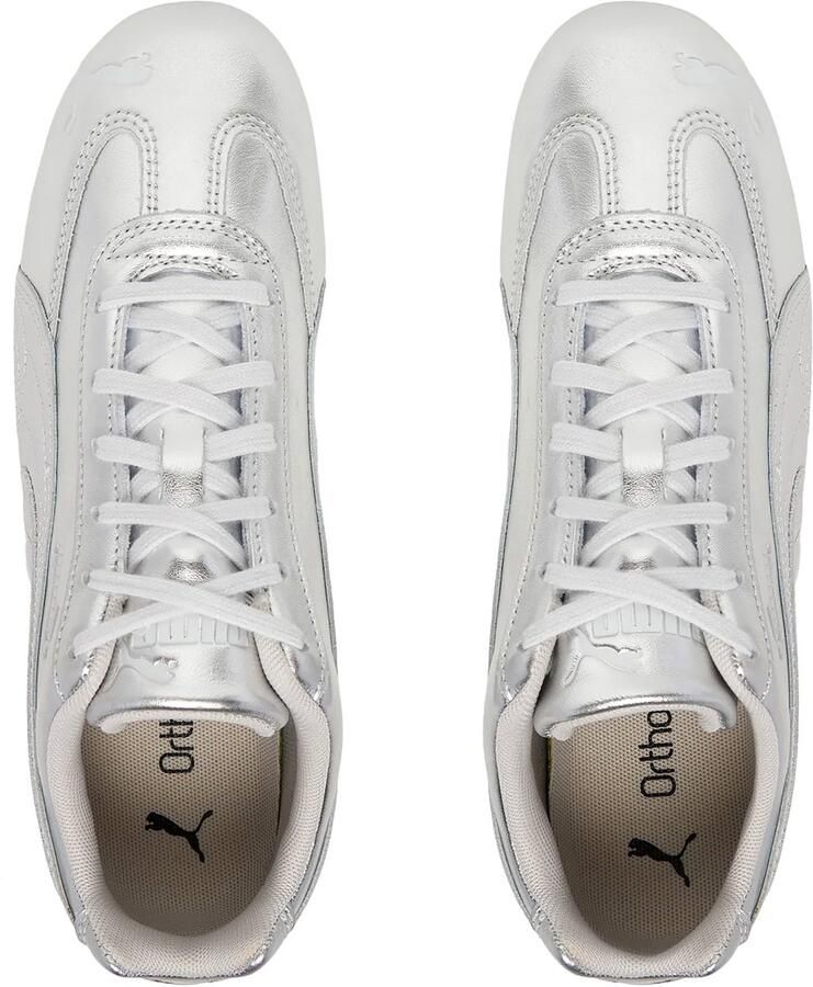 PUMA Speedcat zilveren leren sportschoenen