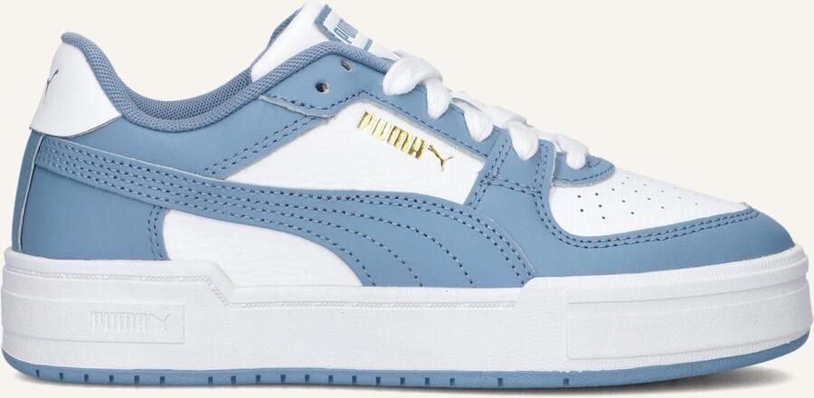 Puma California Pro sneakers wit lichtblauw Jongens Meisjes Imitatieleer 29