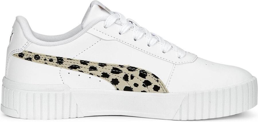 PUMA Carina 2.0 Animal Jr Sneakers White Granola Black Gold - Foto 6