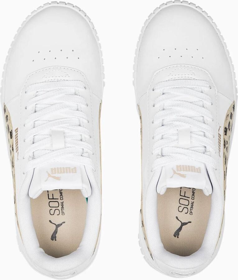 PUMA Carina 2.0 Animal Jr Sneakers White Granola Black Gold - Foto 2