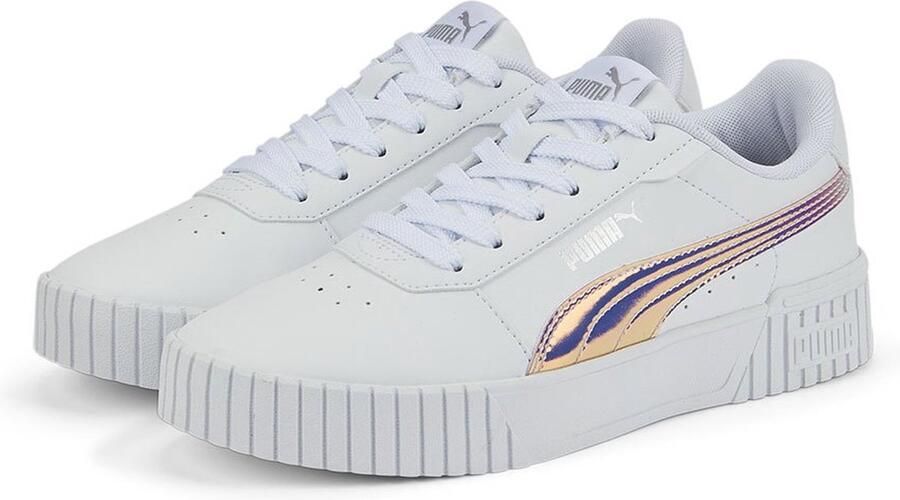 PUMA Carina 2.0 Holo Jr White Silver WIT