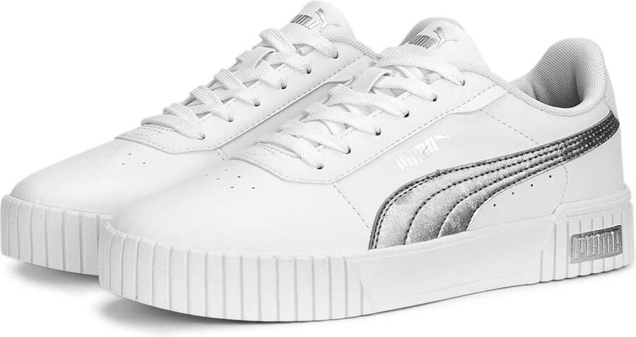 PUMA Carina 2.0 Space Met Dames Sneakers White MatteSilver Silver - Foto 4