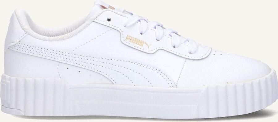PUMA Carina 3.0 dames sneaker leren schoenen 400365 01 wit - Foto 4