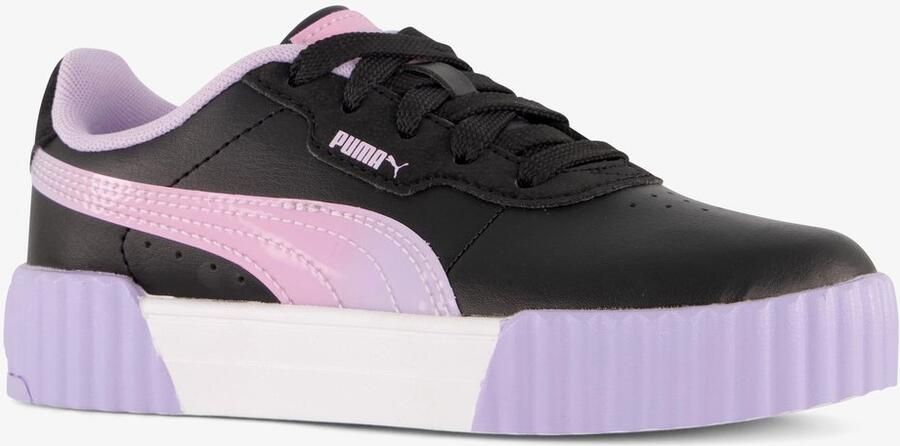 PUMA Carina 3.0 Faded Glow PS meisjes sneakers zwart paars Uitneembare zool