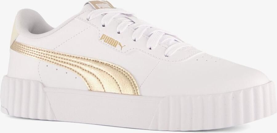 PUMA Carina 3.0 metallic dames sneakers wit Uitneembare zool