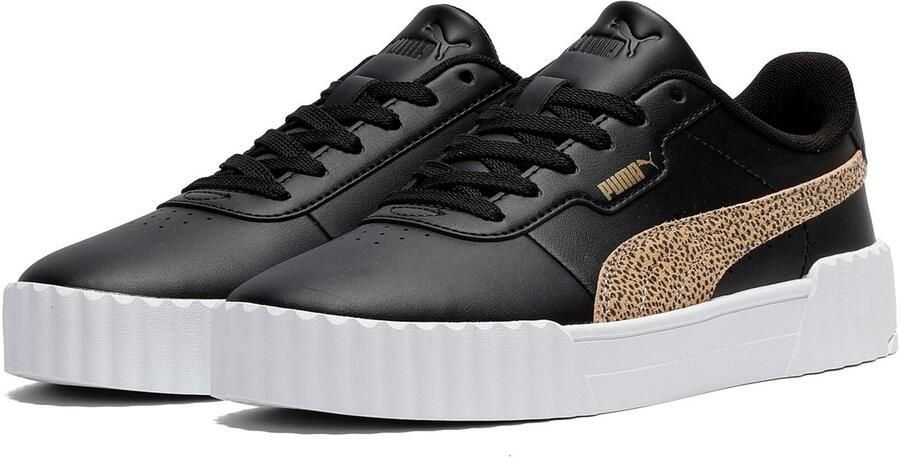 PUMA Carina 3.0 Topcat Dames Sneakers Black-Toasted Almond