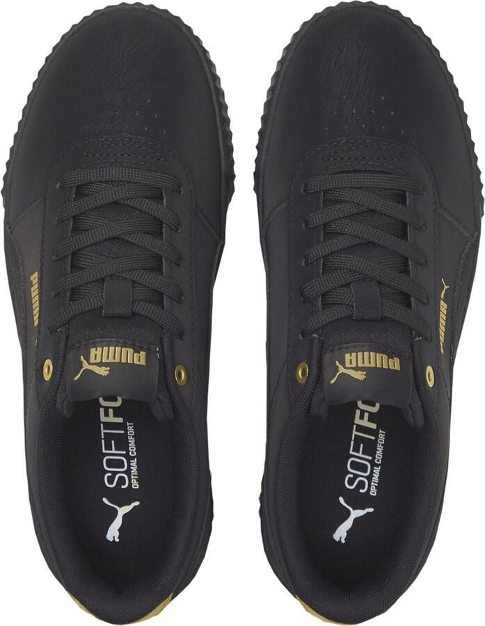 PUMA Carina Raw Metallics Dames Sneakers Black Gold - Foto 3