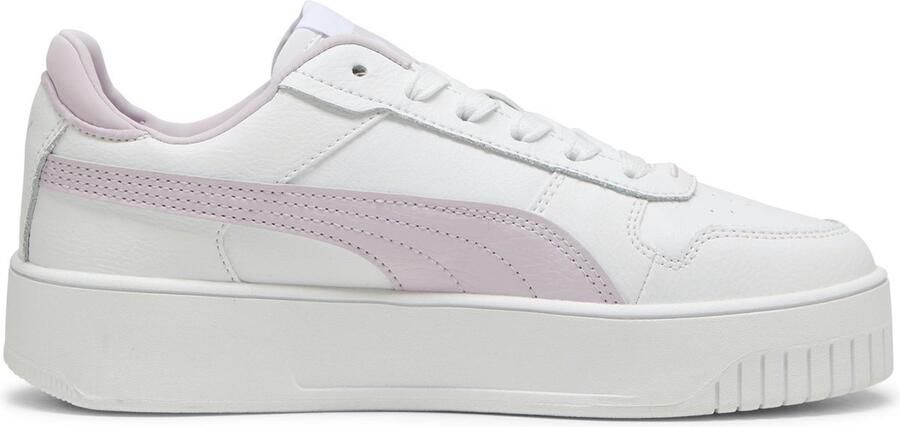 Puma Carina Street leren sneakers wit lila Meisjes Leer Meerkleurig 35.5 - Foto 2