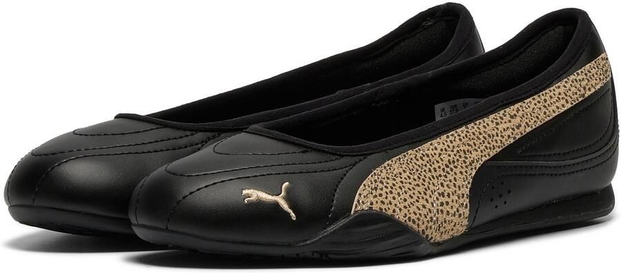 PUMA CATCH SOLEIL BALLERINA TOPCAT Dames Sneakers Black-Toasted Almond- Gold