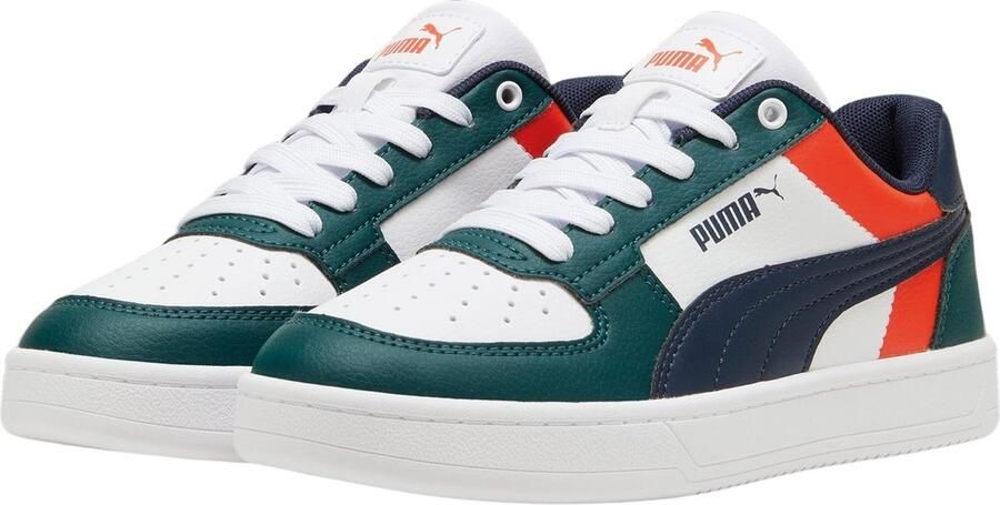 Puma Caven 2.0 Block sneakers wit donkergroen donkerblauw Imitatieleer 35.5