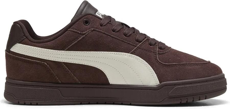 Puma Caven III Block suède sneakers donkerbruin ecru