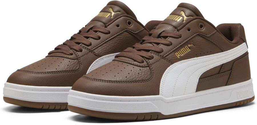 PUMA Caven III Unisex Sneakers Chestnut Brown- White-Gold