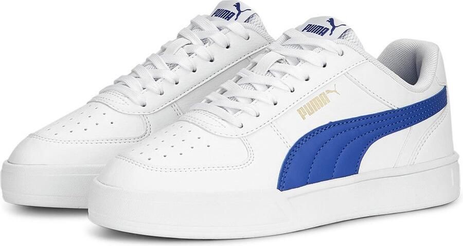 PUMA Caven Jr Unisex Sneakers White RoyalSapphire Gold - Foto 4