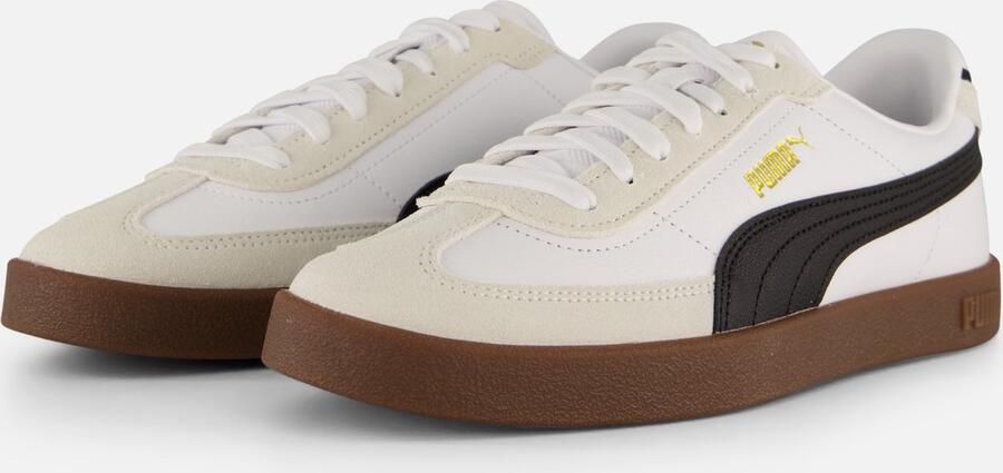 Puma Sneakersy skórzane z obszyciem w kontrastowym kolorze model Club II Era - Foto 3