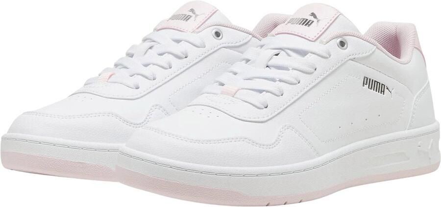 PUMA Damen Schuhe Low Court Classy 395021 White-Whisp Of Pink- Silver - Foto 3