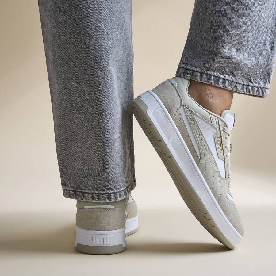 PUMA Schuhe Low Court Classic Street SD 400215 White-Desert Dust- Gold