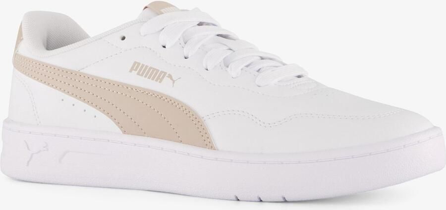 PUMA Court Lally dames sneakers wit goud Uitneembare zool