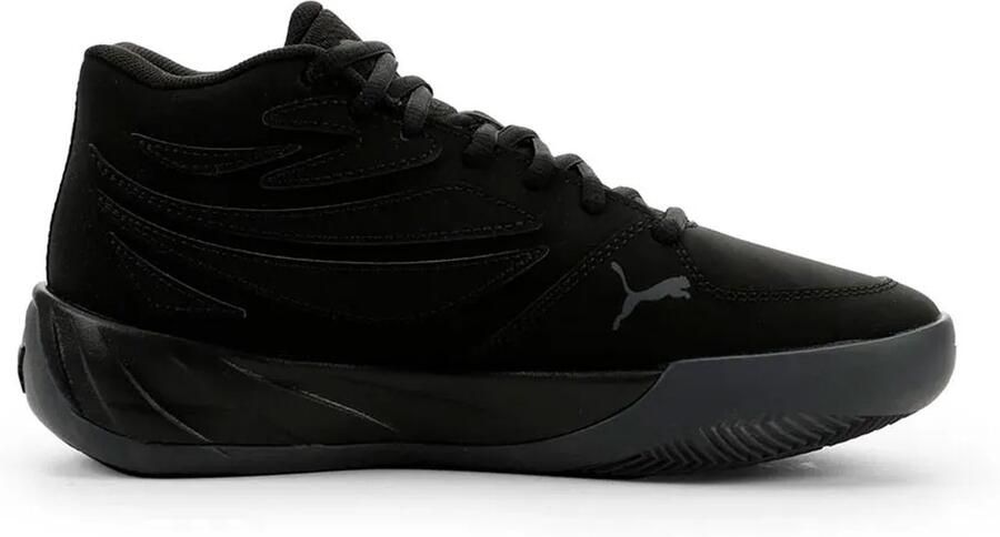 PUMA Court Pro Nubuck Basketbalschoenen Voor Jongeren Zwart