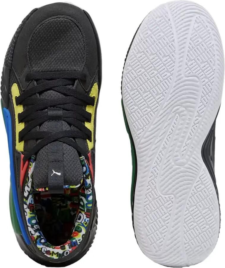 1854 Basketbalschoenen voor Volwassenen Puma Court Rider Chaos Zwart