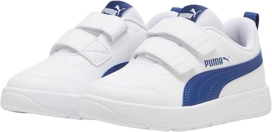 Puma Lage Sneakers Baskets basses Courtflex V3 V blanches avec accents bleus - Foto 2