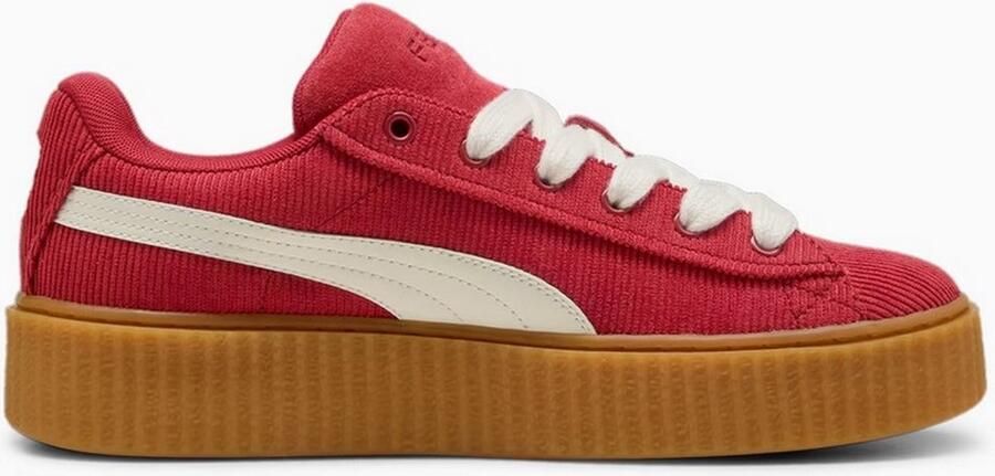 PUMA Fenty Rihanna Creeper Phatty Corduroy Club Red Warm White Sneakers Unisex - Foto 2