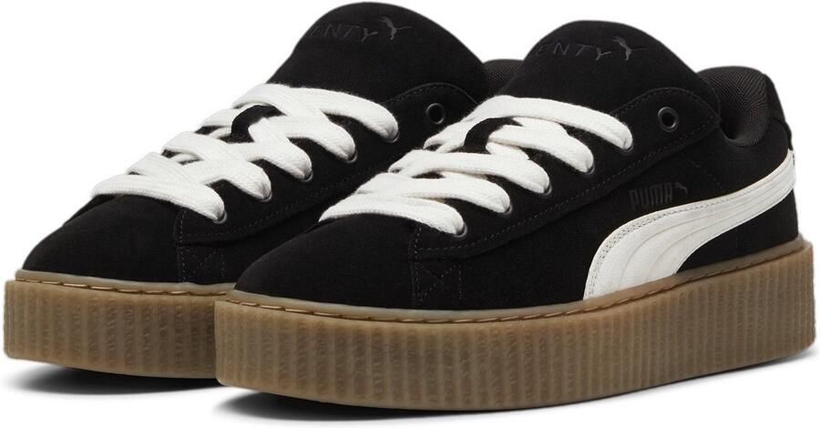 PUMA Rihanna Fenty Creeper Phatty Zwart Wit Suede Sneakers Dames