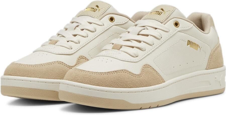 PUMA Damen Schuhe Low Court Classy SD 397485 Alpine Snow-Toasted Almond