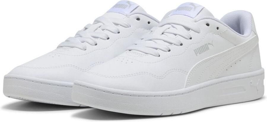 PUMA Damen Schuhe Low Court Lally 400367 White- White-Cool Light Gray