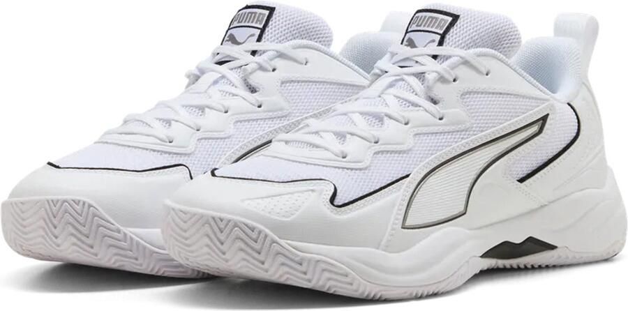 PUMA n Solarflash 4 Zaalvoetbalschoenen Indoor White- aged silver
