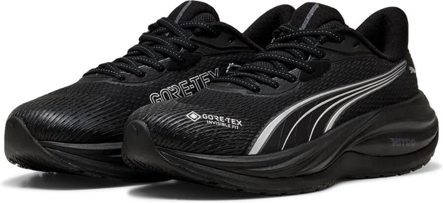 PUMA Dames ELECTRIFY NITRO 5 Hardloopschoenen GTX Black Silver