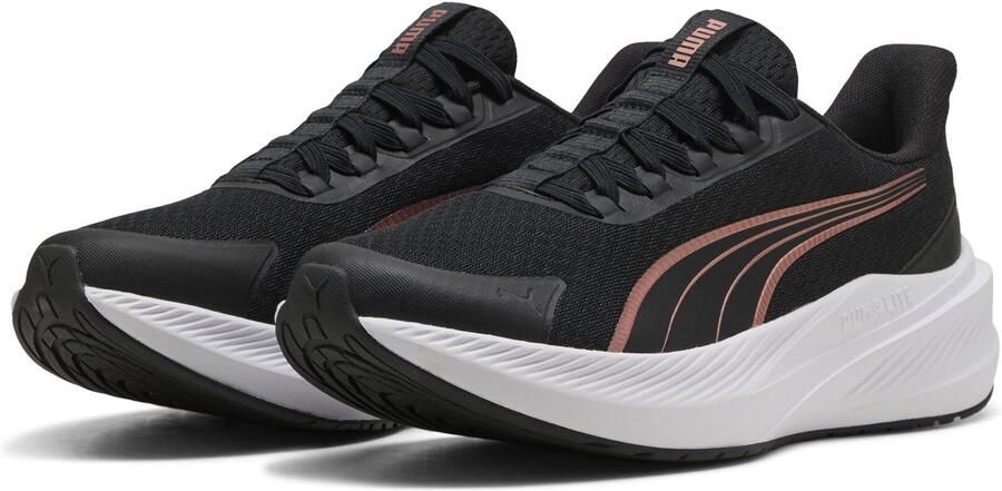 PUMA Dasher Lite SlipTech Unisex Sportschoenen Black-Dusky Rosewood- White