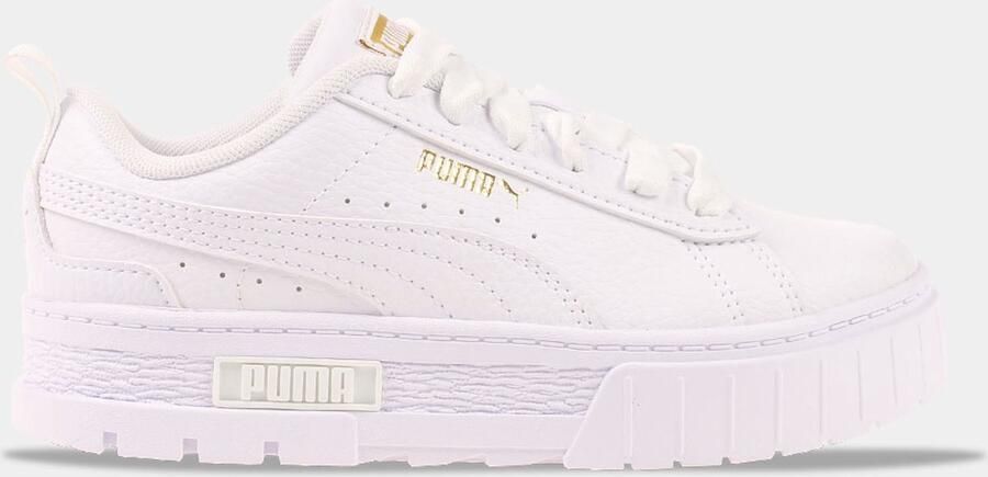 Puma Mayze Lth sneakers wit goud Imitatieleer Meerkleurig 30 - Foto 2