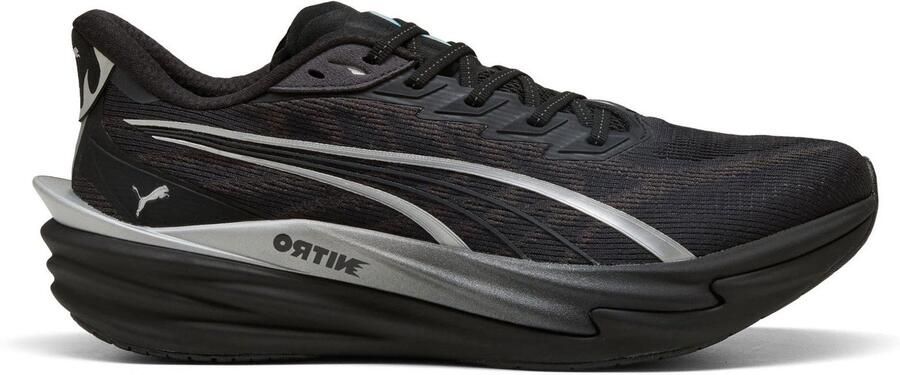 PUMA Deviate NITRO 4 Brightstride Zwart Zilver Heren