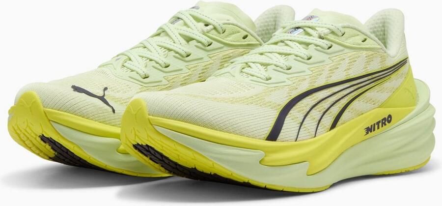 PUMA Deviate Nitro 4 Hardloopschoenen Beige Vrouw